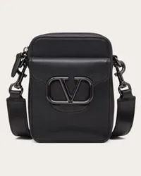 Valentino Garavani BORSA A TRACOLLA MINI GARAVANI LOCÒ IN VITELLO Uomo NERO Nero