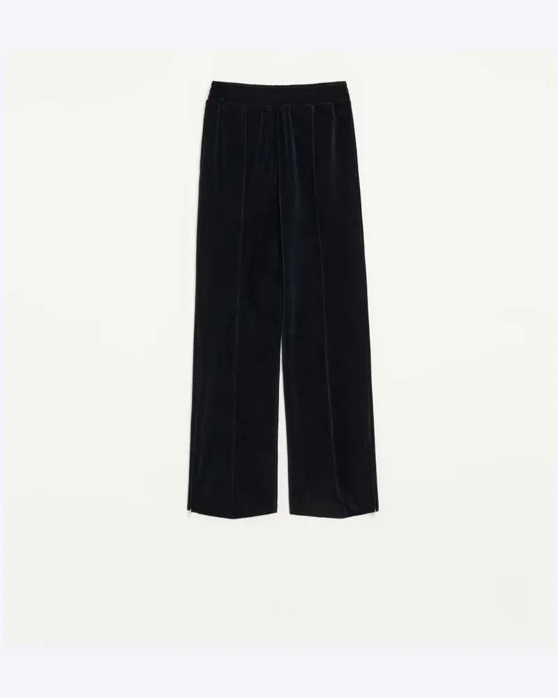 Valentino Garavani Pantalone In Jersey Donna NERO Nero