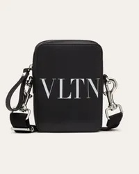 Valentino Garavani BORSA A TRACOLLA PICCOLA VLTN IN PELLE Uomo NERO Nero