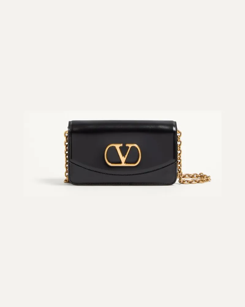 Valentino Garavani Clutch Valentino Garavani Vain In Vitello Lucido Donna NERO Nero