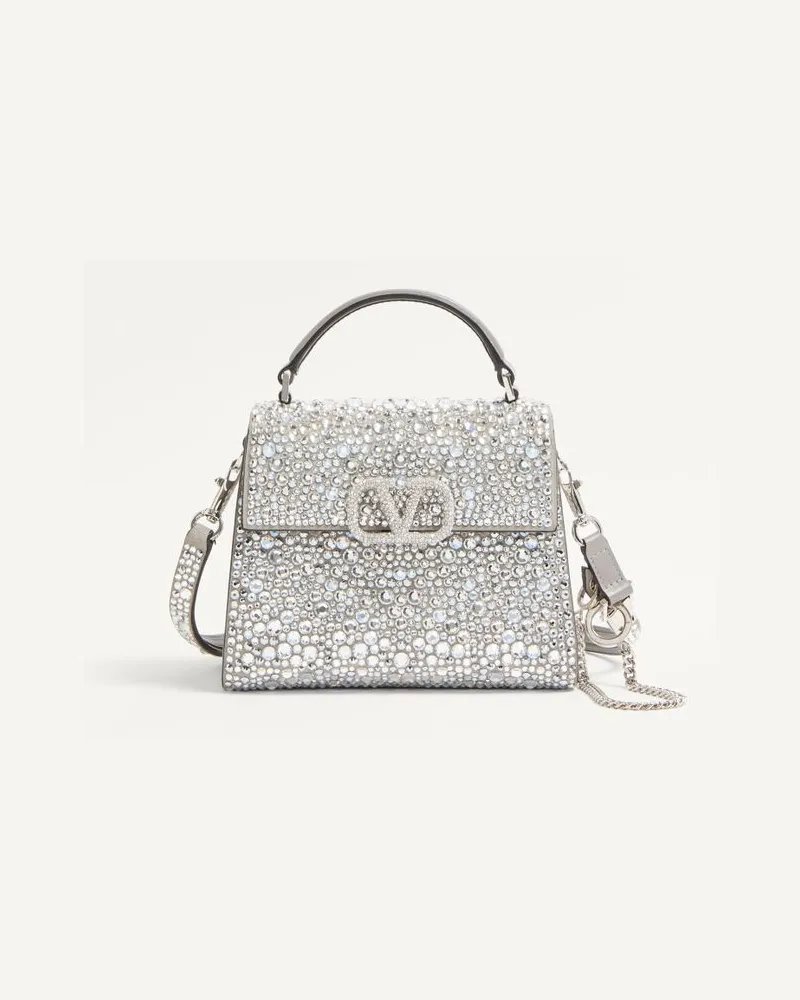 Valentino Garavani Borsa Mini A Mano Valentino Garavani Vsling Ricamata Donna CRYSTAL Crystal