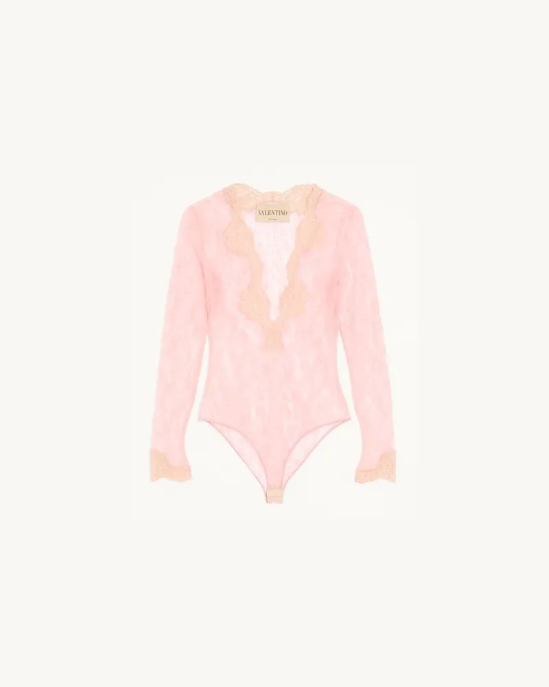 Valentino Garavani Body In Pizzo Stretch Donna ROSA Rosa
