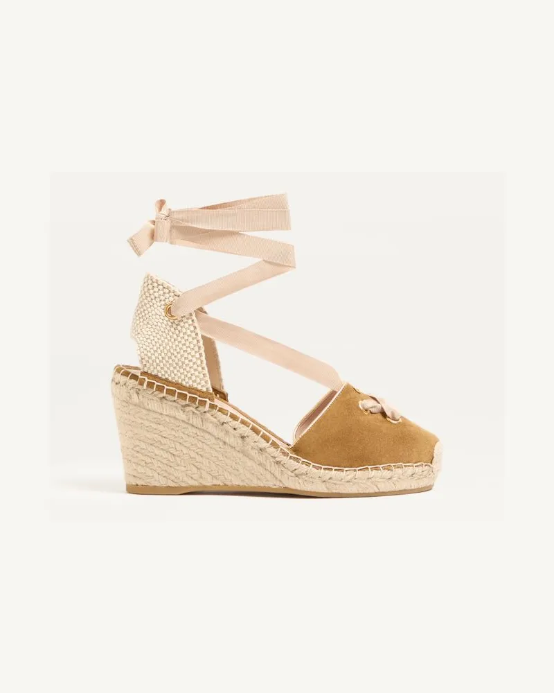 Valentino Garavani Zeppa Resort In Crosta 75Mm Donna HAVANA BEIGE Havana