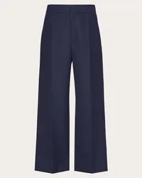 Valentino Garavani PANTALONE IN LANA TECNICA Uomo NAVY Navy