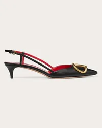 Valentino Garavani DÉCOLLETÉ SLINGBACK VLOGO SIGNATURE IN VITELLO 40MM Donna NERO Nero