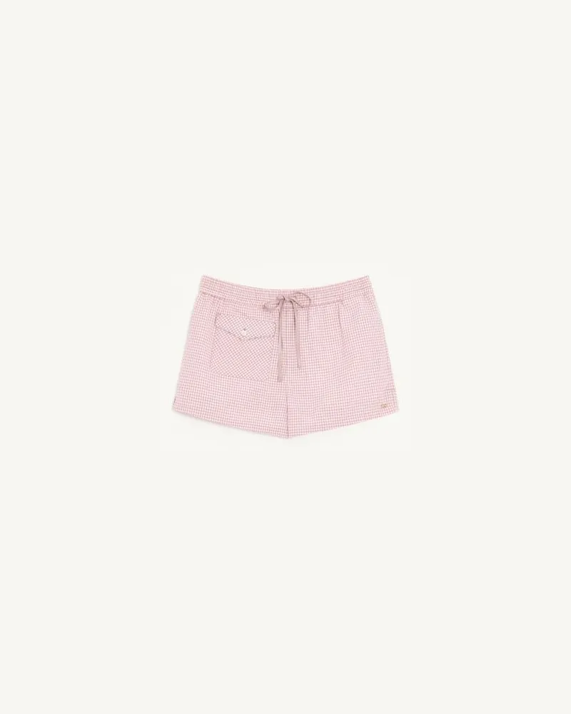 Valentino Garavani Shorts Motivo Check Donna ROSA/AVORIO Rosa