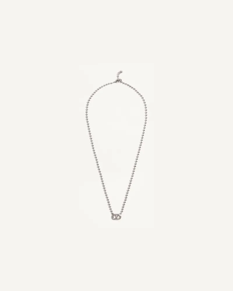 Valentino Garavani Collana Ovalette In Metallo Uomo TRASPARENTE UNI 