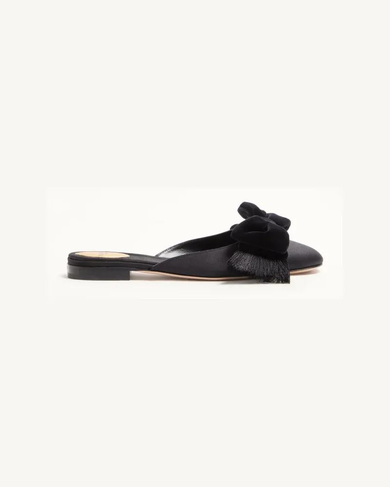 Valentino Garavani Mule Reinette In Raso Donna NERO Nero