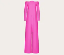 Valentino Garavani JUMPSUIT IN CREPE COUTURE Donna PINK PP Pink