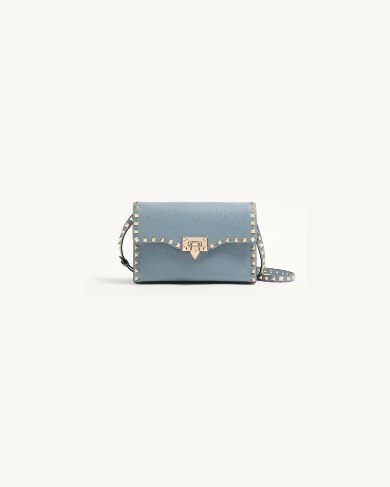 Valentino Garavani Borsa Piccola A Tracolla Rockstud In Vitello Granato Donna STONE UNI 