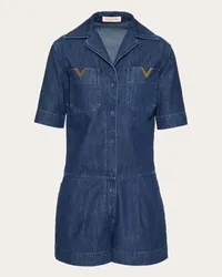 Valentino Garavani TUTA IN CHAMBRAY DENIM Donna DENIM Denim