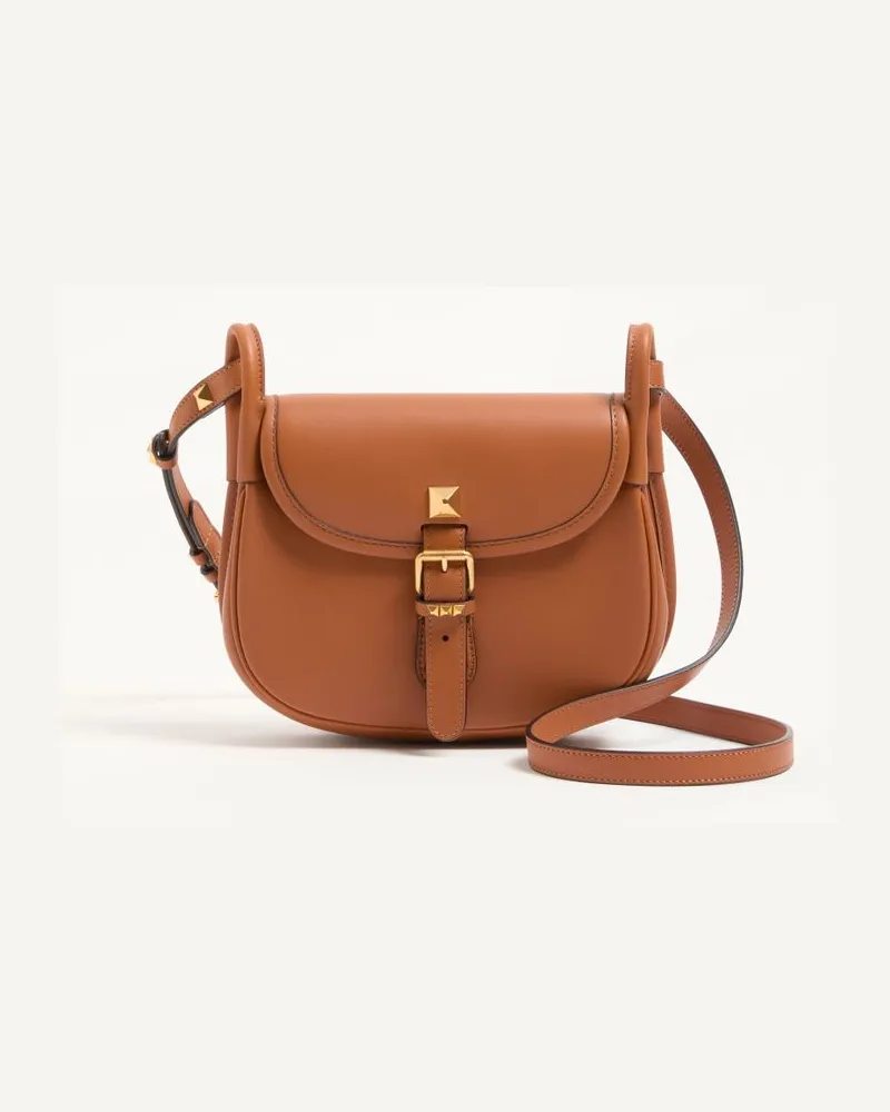 Valentino Garavani Borsa Piccola A Tracolla Valentino Garavani Flâneuse In Pelle Donna NOCCIOLA Nocciola