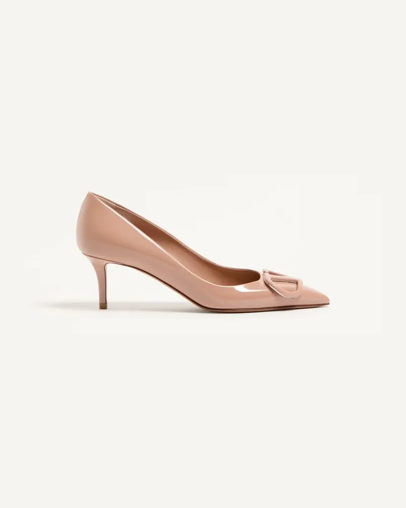 Valentino Garavani Décolleté VLogo Signature In Vernice 60Mm Donna ROSE CANNELLE Rose