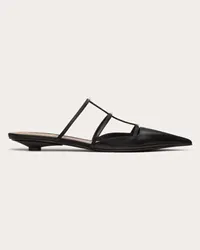 Valentino Garavani MULE ROCKSTUD WISPY IN VITELLO 20MM Donna NERO Nero