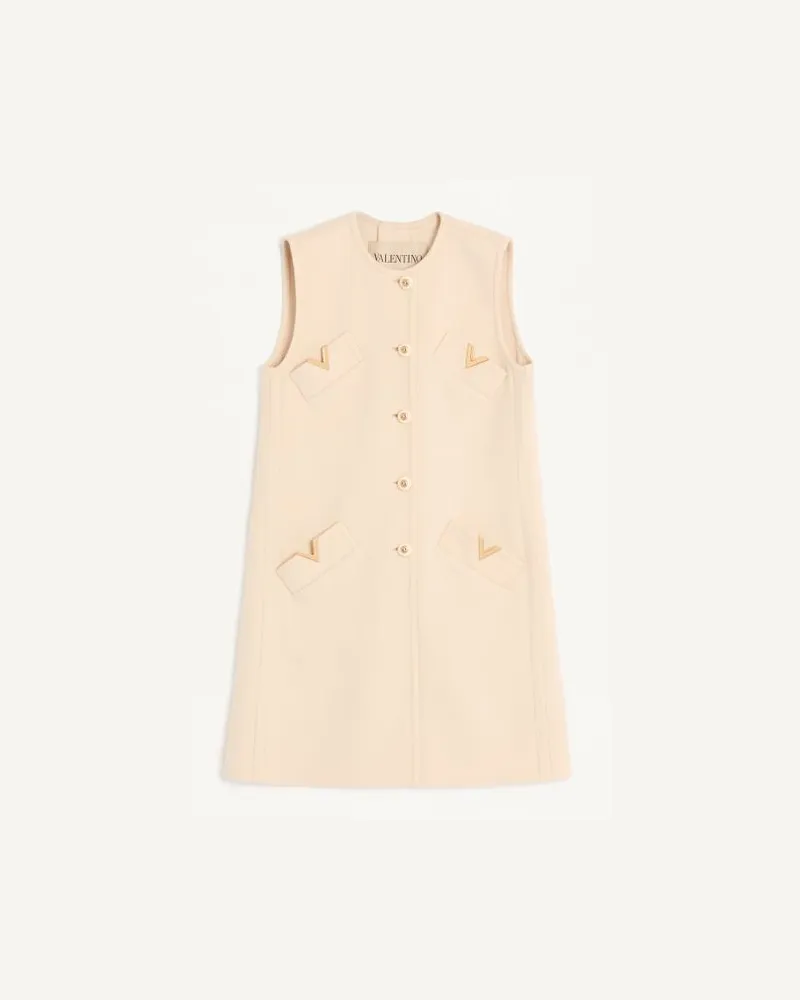 Valentino Garavani Gilet In Compact Drat Donna BETULLA Betulla