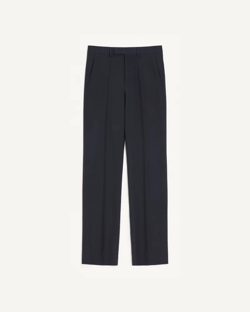 Valentino Garavani Pantaloni In Lana Uomo BLU SCURO Blu
