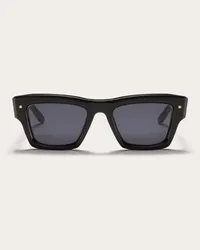 Valentino Garavani XXII - OCCHIALE SQUADRATO IN ACETATO unisex NERO/GRIGIO Nero