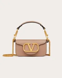 Valentino Garavani BORSA MICRO CON CATENA GARAVANI LOCÒ IN VITELLO Donna ROSE CANNELLE Rose