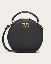 Valentino Garavani MINI BORSA VLOGO SIGNATURE IN VITELLO Donna NERO Nero