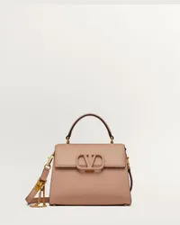 Valentino Garavani BORSA A MANO PICCOLA VSLING IN VITELLO GRANATO Donna ROSE CANNELLE Rose