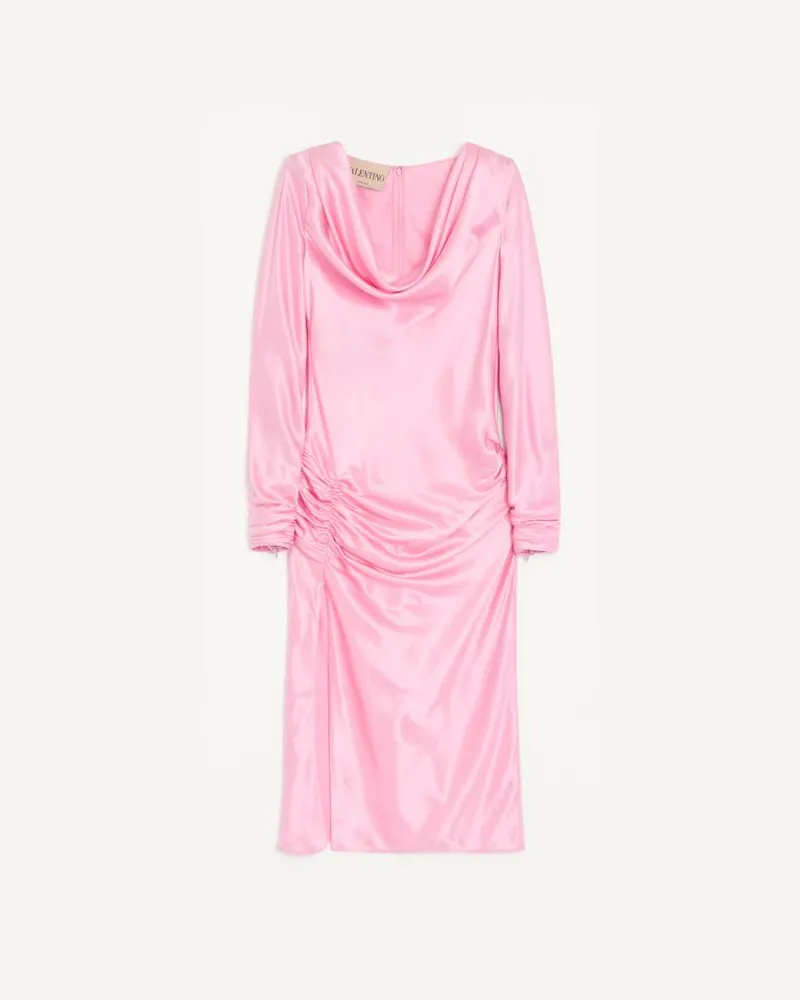 Valentino Garavani Abito In Crepe Satin Donna ROSA Rosa
