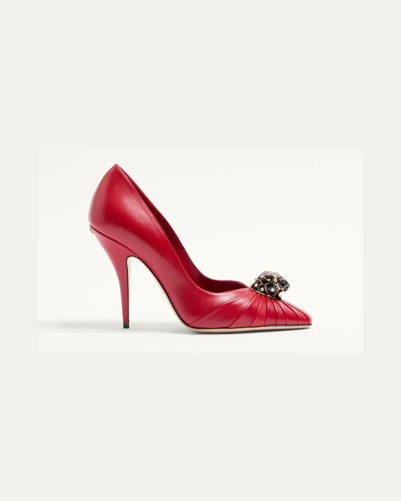 Valentino Garavani Décolleté Panthea In Capretto 105Mm Donna ROSSO Rosso