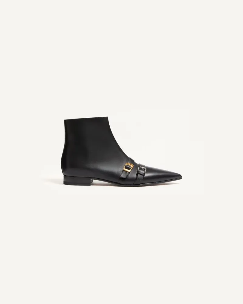 Valentino Garavani Stivaletto Mockers In Vitello Uomo NERO Nero