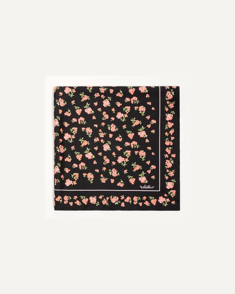 Valentino Garavani Foulard Mazzetto Coriandolo in seta Donna NERO/MULTICOLOR Nero