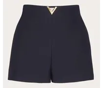 SHORTS IN CREPE COUTURE Donna NAVY
