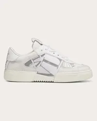 Valentino Garavani SNEAKER VL7N IN VITELLO E NASTRI Donna BIANCO Bianco