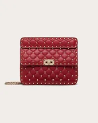 Valentino Garavani BORSA MEDIA ROCKSTUD SPIKE IN NAPPA Donna ROSSO V Rosso