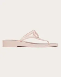 Valentino Garavani SANDALO INFRADITO VLOGO SIGNATURE IN GOMMA Donna ROSE QUARTZ Rose