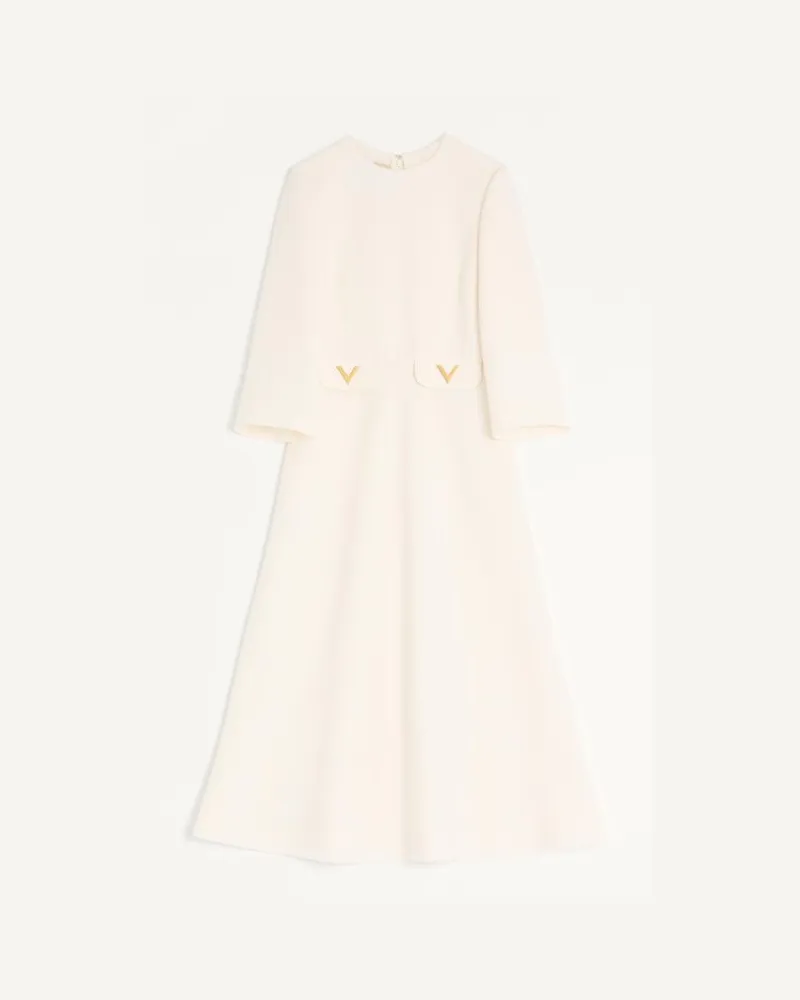 Valentino Garavani Abito In Crepe Couture Donna AVORIO Avorio