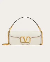 Valentino Garavani BORSA A SPALLA GARAVANI LOCÒ IN VITELLO Donna LIGHT IVORY Light