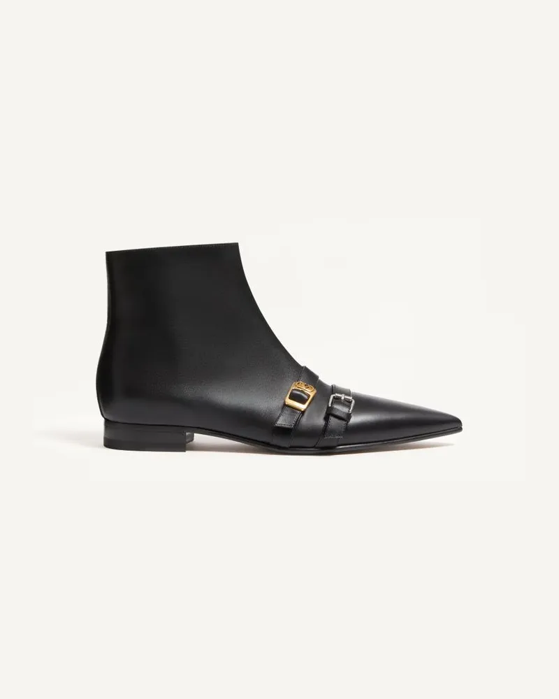 Valentino Garavani Stivaletto Mockers In Vitello Uomo NERO Nero