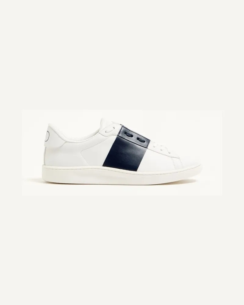 Valentino Garavani Sneaker Open Royco In Vitello Nappato Uomo BIANCO/BLU Bianco