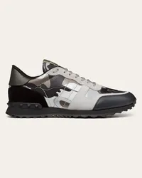 Valentino Garavani SNEAKER ROCKRUNNER CAMOUFLAGE CATARIFRANGENTE Uomo GRIGIO/RUTENIO/SILVER Grigio