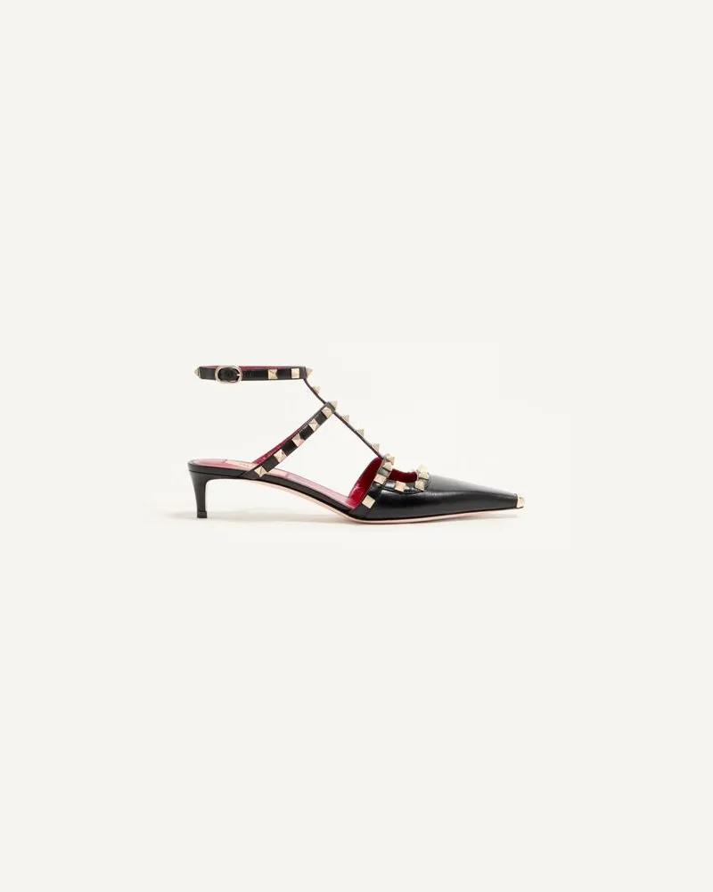 Valentino Garavani Décolleté Rockstud In Capretto 40mm Donna NERO Nero