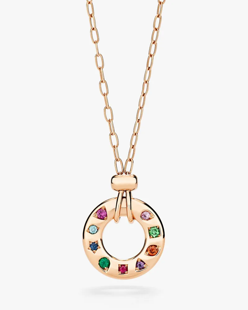 Pomellato Collana Con Pendente Reversibile Iconica Multicolore