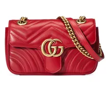 Gucci Mini borsa GG Marmont in matelassé Rosso