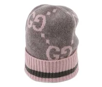 Cappello in cashmere lavorato a maglia con GG