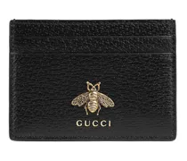 Gucci Porta carte Animalier in pelle Nero