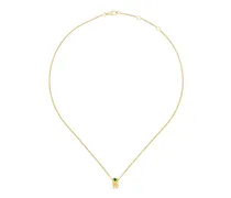 Collana Ouroboros 18 carati con smeraldo