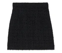 Minigonna in tweed di lana