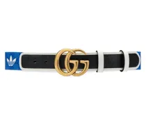 Gucci Cintura adidas x  in tessuto GG Blu