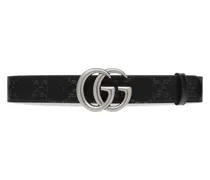 Cintura larga in pelle GG Marmont in rilievo