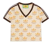 T-shirt adidas x  con stampa Gucci Trifoglio
