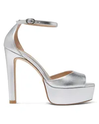 Stuart Weitzman Discoplatform Sandal - Donna Sandali Argento Argento