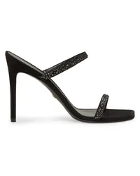 Stuart Weitzman Aleena Royale 100 Slide - Donna  Black/graphite Black