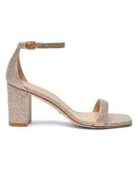 Stuart Weitzman Nudistcurve 75 Block Sandal - Donna Sandali Poudre Poudre